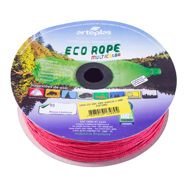 CORDA SEDA CARR 03MM 400M VRM ART ECO ROPE