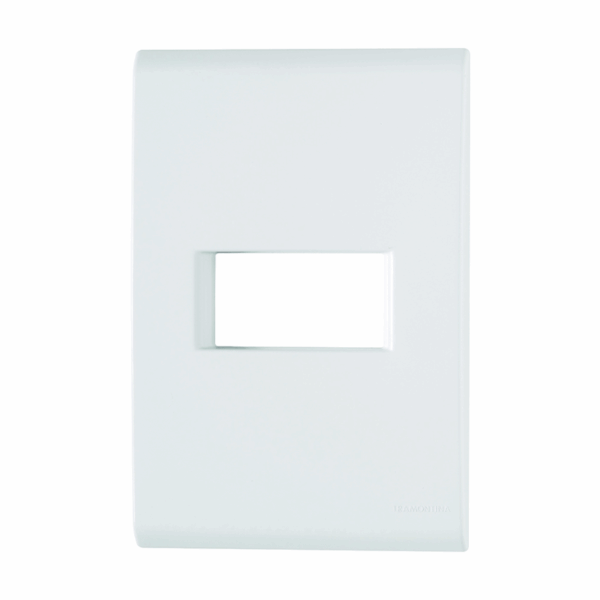 PLACA 2X4 1MOD HORIZ C/SUP LIZ TRAMONTINA
