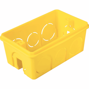 CAIXA LUZ 2X4 PVC AMARELA TRAMONTINA
