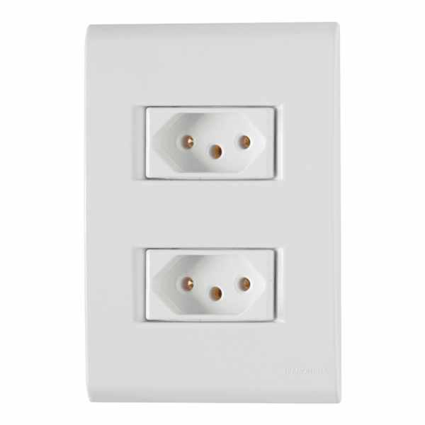 TOM DUPL C/PL 2X4 10A LIZ TRAMONTINA