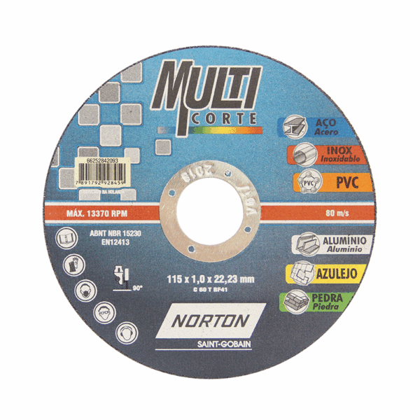 DISCO CORT 4,1/2 MULTICORTE NOR