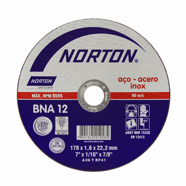 DISCO CORT INOX 7X1,6X7/8 NOR
