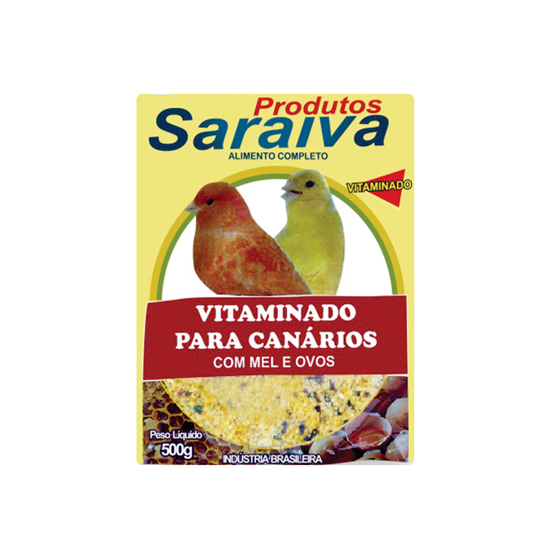 RACAO VITA AMARELA CANARIO SARAIVA 500G