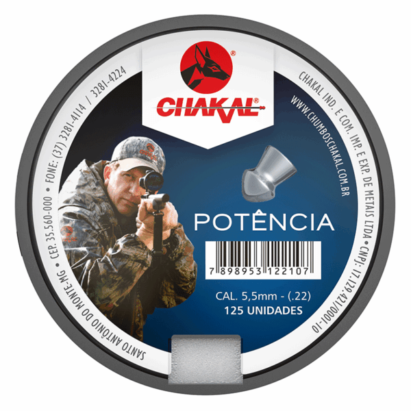 CHUMB ESPING 5.5MM POTENCIA CHAKAL C/125 UN