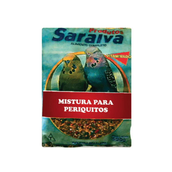 RACAO MISTURA PERIQUITO SARAIVA 500G