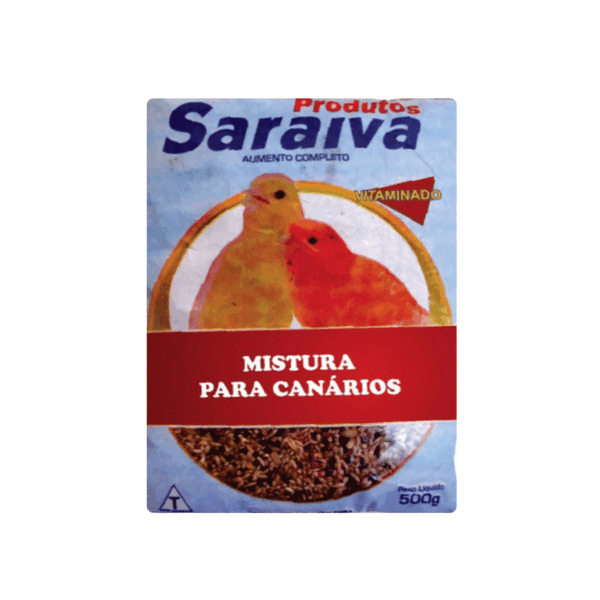 RACAO MISTURA CANARIO BELGA SARAIVA 500G