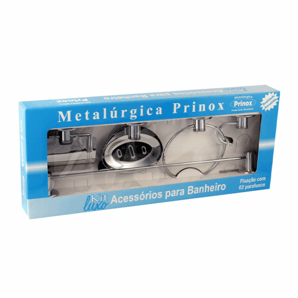 ACESSORIO BANHEIRO 5PCS INOX PRINOX