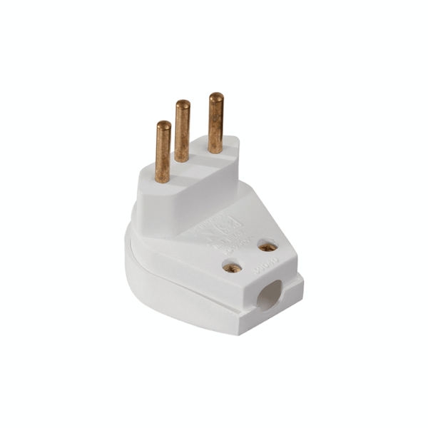 PLUG FORTE 2P 1T 20A 250V BCO MEC TRONIC