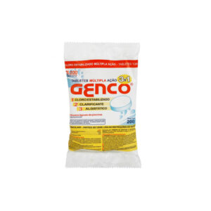 PASTILHA TABLETE MULT 200GR GENCO 3 EM 1