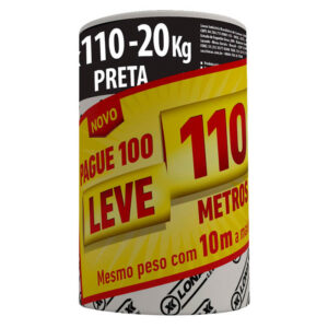 LONA PRETA LONAX 4X100 20KG 10M REF.50
