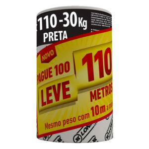 LONA PRETA LONAX 4X100 30KG 10M REF.75