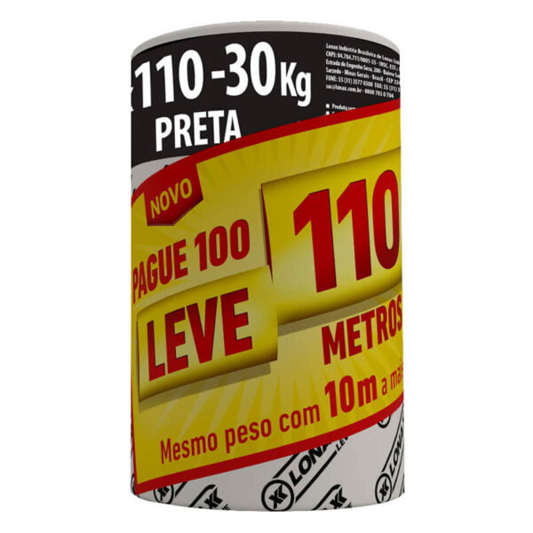 LONA PRETA LONAX 4X100 30KG 10M REF.75