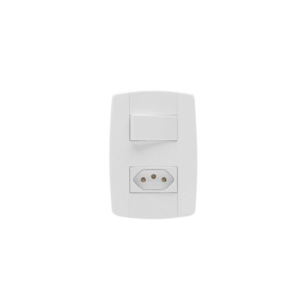 INT 1TC SIMP+1TOM C/PL 2X4 10A LEV 87200 MOD ILUMI