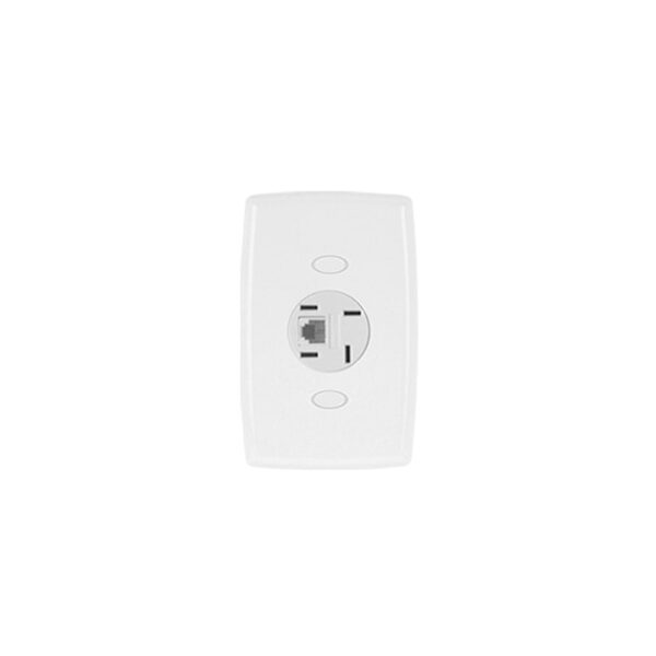 TOM PLACA FONE 1 JACK ILUMI BRANCO SAFIRA