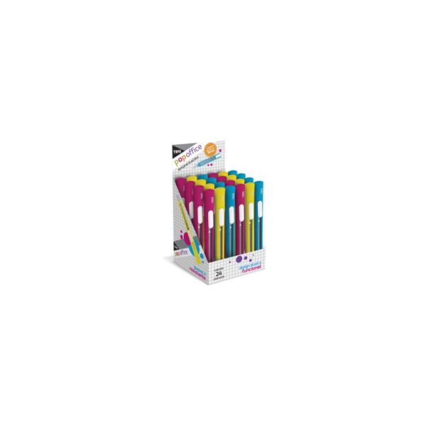 ESTILETE PLAST POP OFFICE TRIS