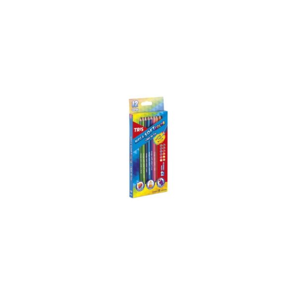 LAPIS COR MEGA SOFT 12 CORES TRIS