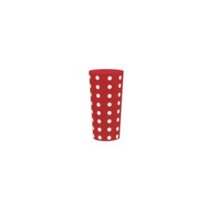 COPO LONG DRINK VERM C/BOLA BCO KDK