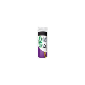 SACO PLAST LIXO ROLO 15L FIX PRETO C/ 100 UN
