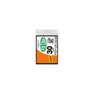 SACO PLAST LIXO ALMOFADA 30L FIX PRETO C/ 10 UN