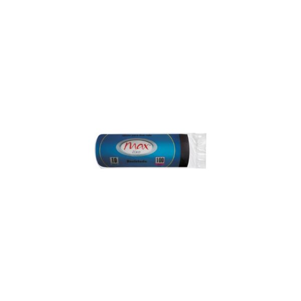 SACO LIXO ROLO 100L MAX PRETO C/ 10 UN