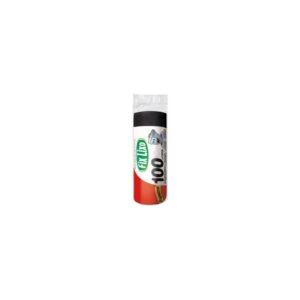 SACO PLAST LIXO ROLO 100L FIX PRETO C/ 25 UN