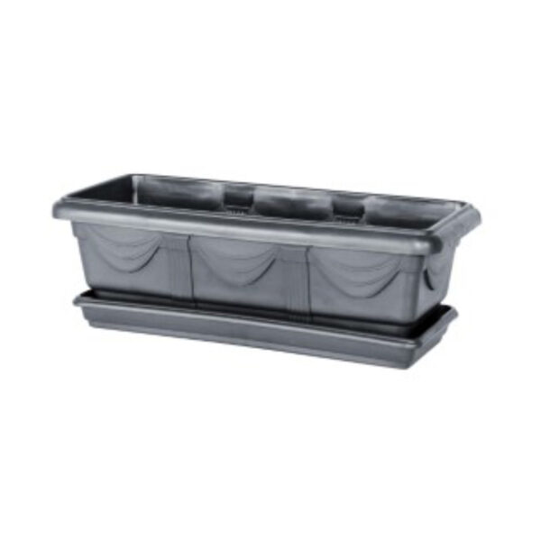 JARDINEIRA 35CM PRETA NUTRIPLAN