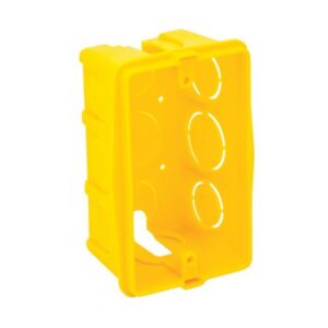 CAIXA LUZ 2X4 PVC AMARELA ROMA