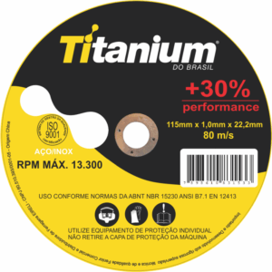 DISCO CORTE INOX 4,1/2X1X7/8 TITAN