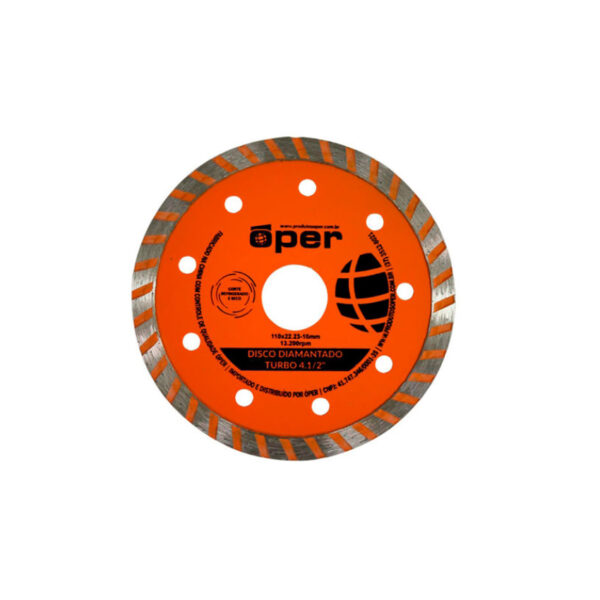 DISCO DIAMANTADO TURBO 4 1/2 OPER