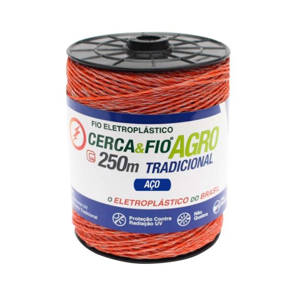 FIO ELETROP P/CERCA 250M LARANJA