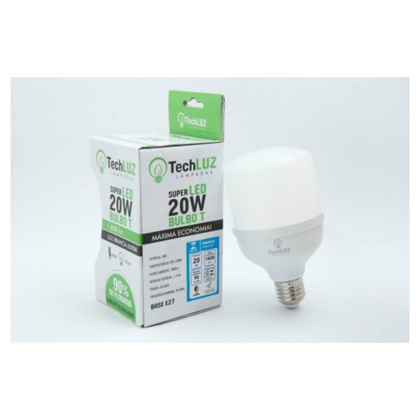 LAMPADA LED 20W T 6500K TECHLUZ LP20WT