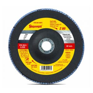 DISCO LIXA FLAP 4.1/2 CON FIBRA G100 STARRETT FDS115-100FC