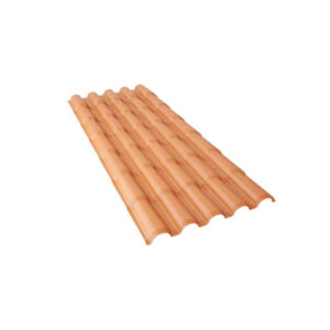 TELHA COLONIAL PVC 230X86 TERRACOTA 5 ONDAS