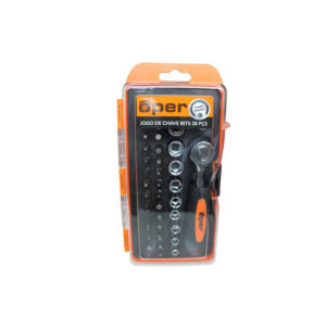 CHAVE SOQUETE/BITS 38PCS OPER