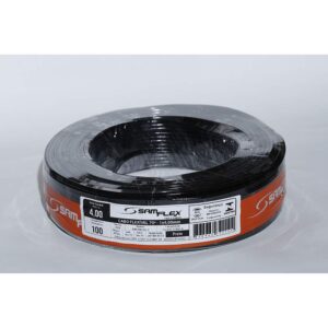 CABO FLEX 04,0 100M PRETO 00017