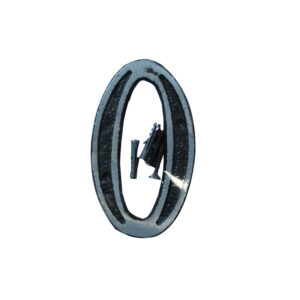 NUMERO 0 PRATA 12CM ALUM. FUNDIDO METALMIG