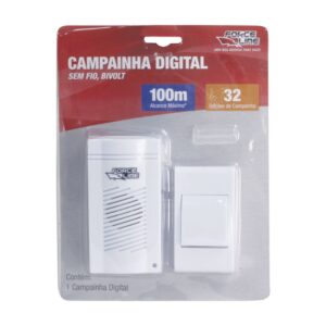 CAMPAINHA S/FIO DIGITAL BIV FORCELINE 0180300012