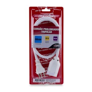 EXTENSAO 80CM PP 2P+T MACH/FEM 20A PTO 3X2,50 0180200173