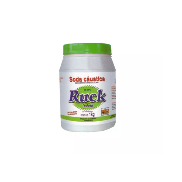 SODA CAUSTICA 99 RUCK 1KG INDAIA