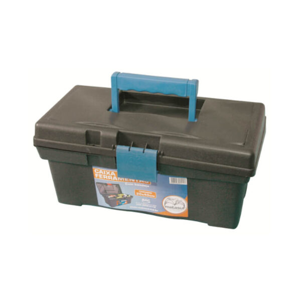 CAIXA FERR PLAST C/BAND 16 METASUL PRETA MEDIA