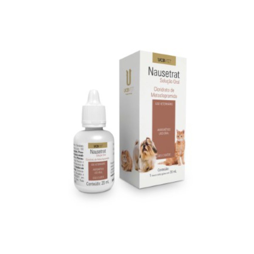 NAUSETRAT ORAL 20ML CAO/GATO NAUSEAS UCBVET PR10A077