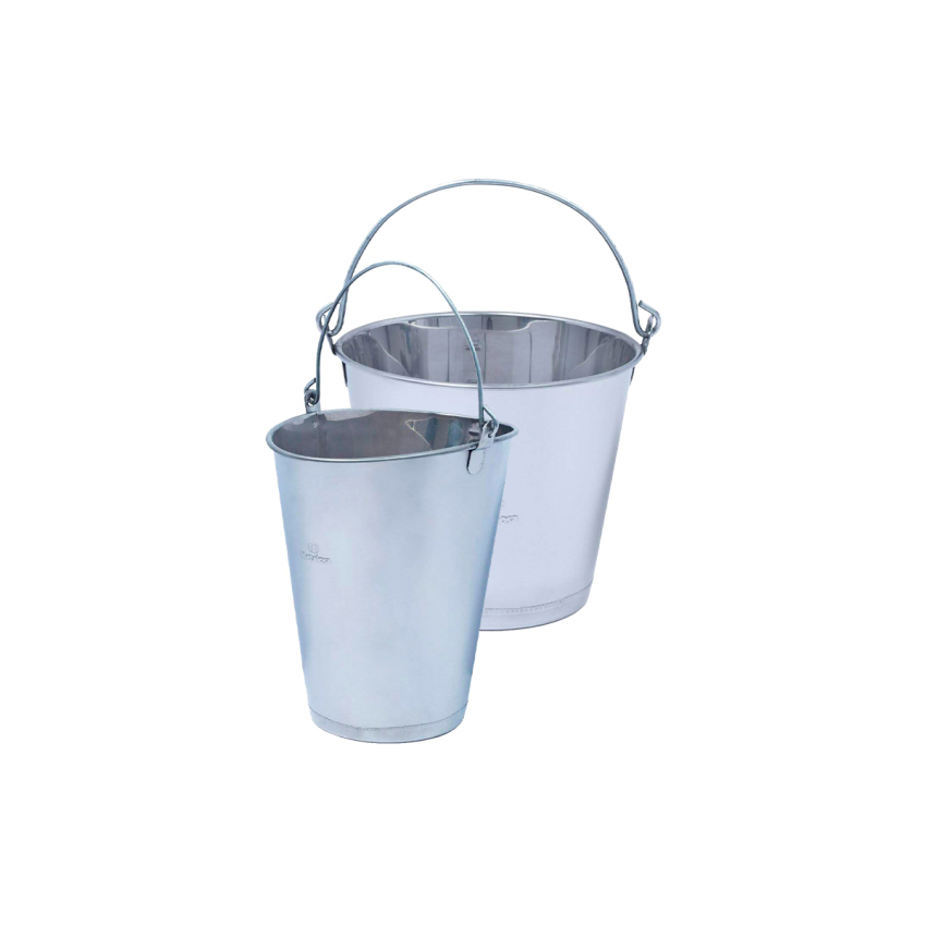 BALDE ORDENHA INOX OVAL10L METALOSA GRADUADO 01001