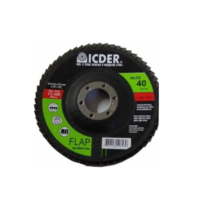 DISCO LIXA FLAP 4,1/2 040 ICD