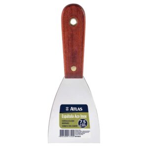 ESPATULA ACO 08CM CB MAD ATLAS INOX