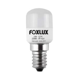 LAMPADA LED GELADEIRA 3W/127V E14 FOXLUX LEDG3.1