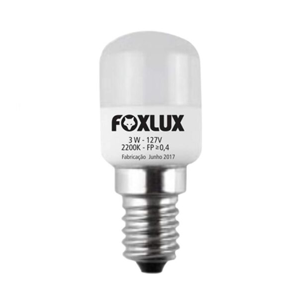 LAMPADA LED GELADEIRA 3W/127V E14 FOXLUX LEDG3.1