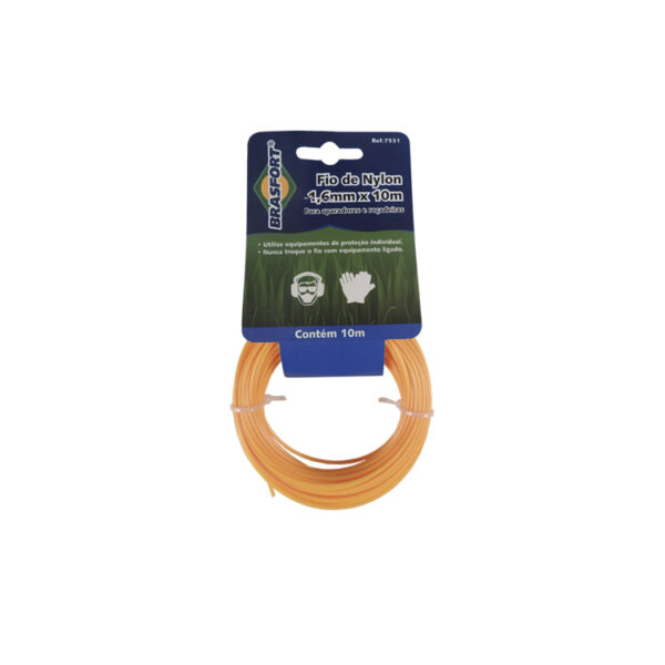 FIO DE NYLON 2,4MM C/10M ROCADEIRA BRASFORT 7534