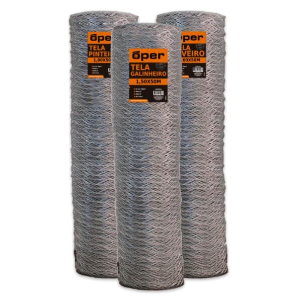 TELA ARAME MANG F16 1.00X50M OPER NACIONAL MG1050