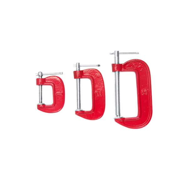 GRAMPO TIPO "C" KIT 3 TAM BRASFORT 8877