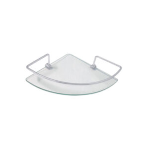 PORTA SHAMPOO CANTO VIDRO 6MM CLARA INOX